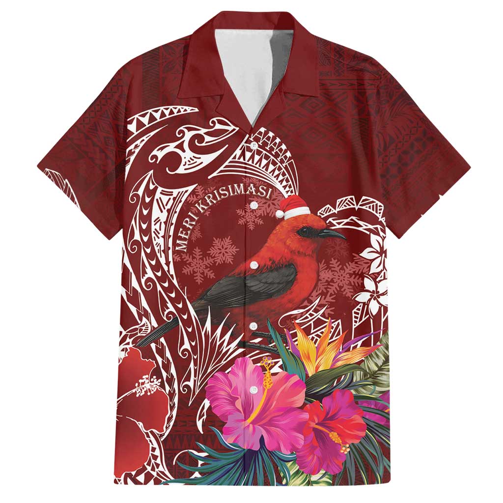 Personalized Samoa Meri Krisimasi Family Matching Off Shoulder Short Dress and Hawaiian Shirt Segasegamau'u Mix Siapo