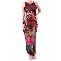 Personalized Samoa Meri Krisimasi Family Matching Tank Maxi Dress and Hawaiian Shirt Segasegamau'u Mix Siapo