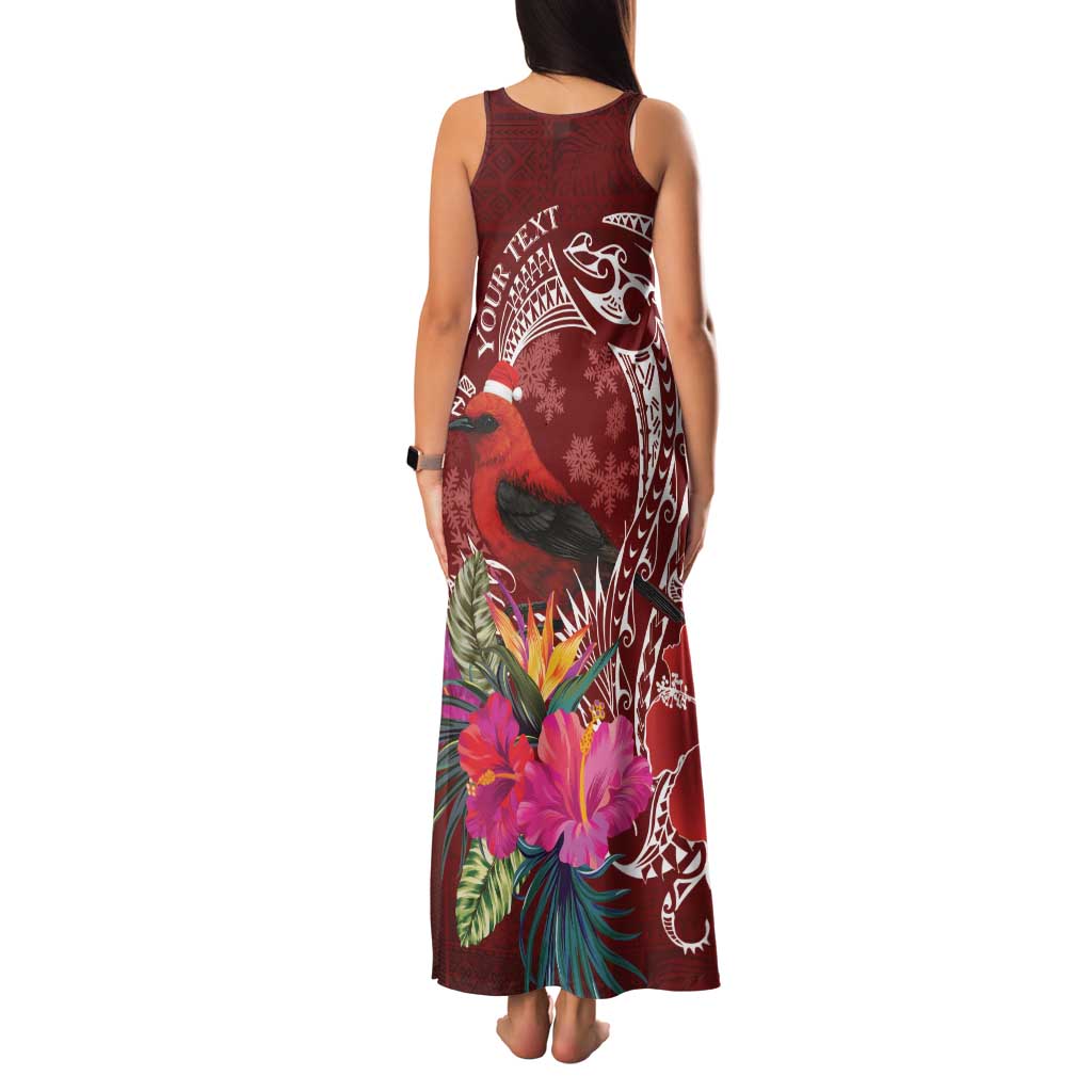 Personalized Samoa Meri Krisimasi Family Matching Tank Maxi Dress and Hawaiian Shirt Segasegamau'u Mix Siapo