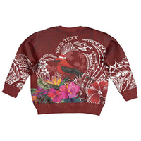 Personalized Samoa Meri Krisimasi Kid Ugly Christmas Sweater Segasegamau'u Mix Siapo LT7 - Polynesian Pride