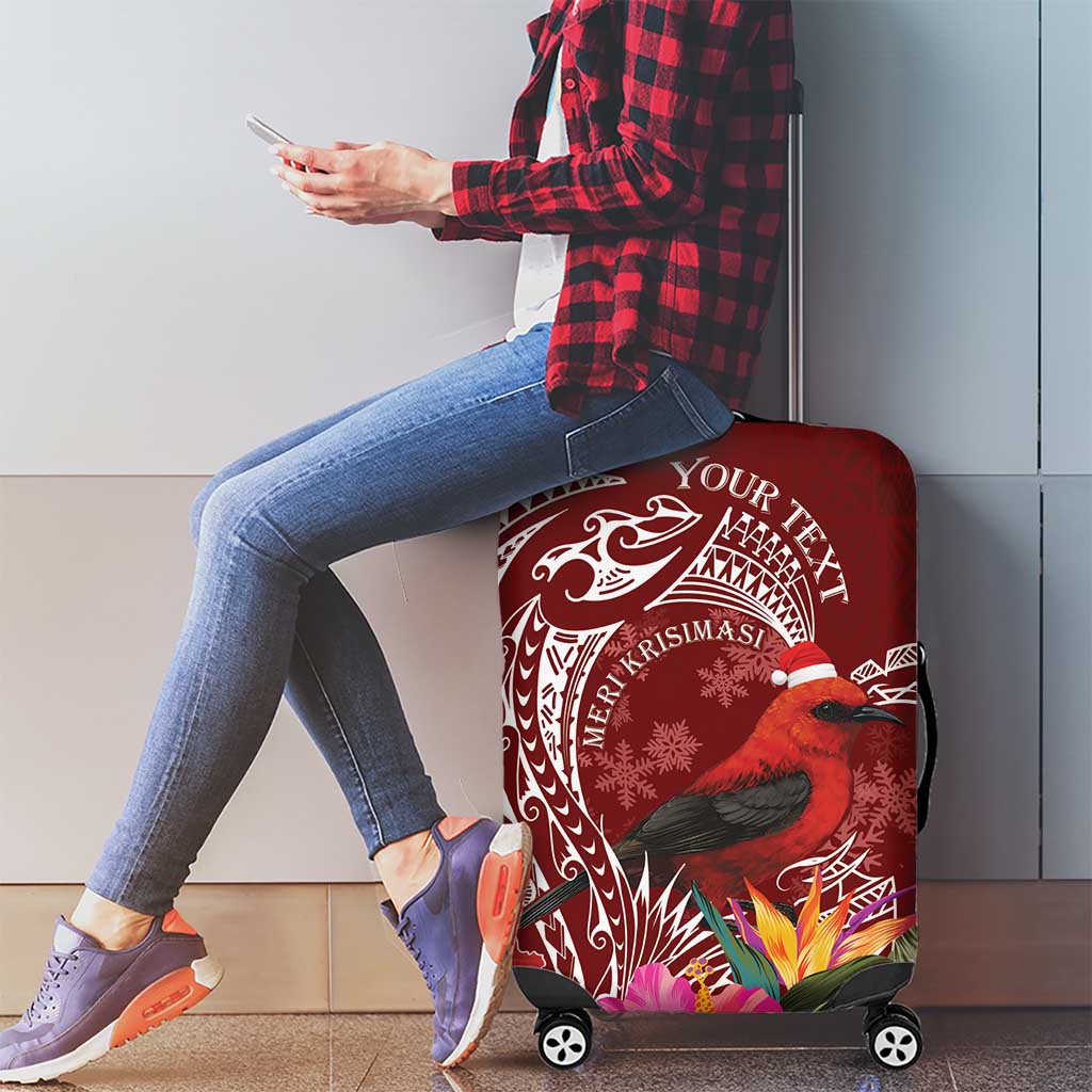 Personalized Samoa Meri Krisimasi Luggage Cover Segasegamau'u Mix Siapo LT7 - Polynesian Pride