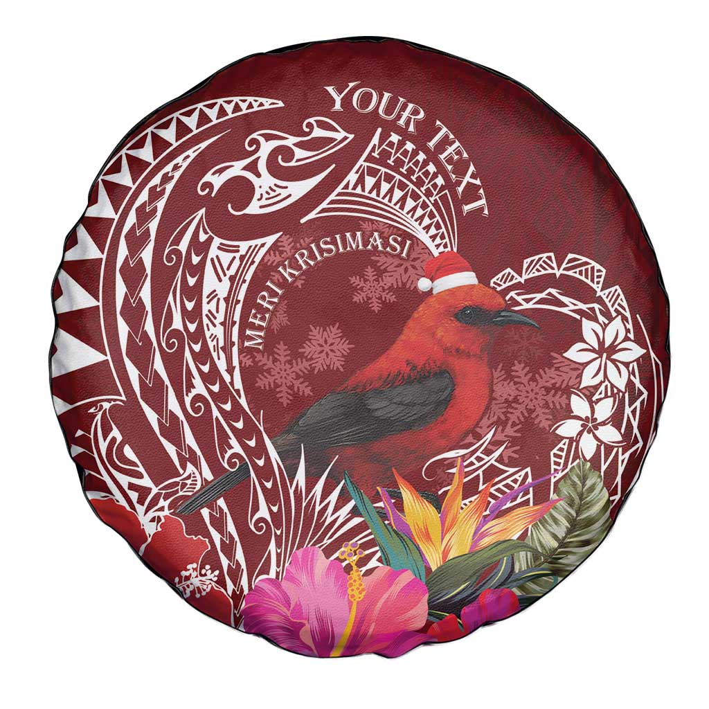 Personalized Samoa Meri Krisimasi Spare Tire Cover Segasegamau'u Mix Siapo LT7 - Polynesian Pride