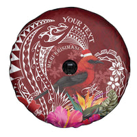 Personalized Samoa Meri Krisimasi Spare Tire Cover Segasegamau'u Mix Siapo LT7 - Polynesian Pride