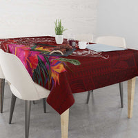 Personalized Samoa Meri Krisimasi Tablecloth Segasegamau'u Mix Siapo