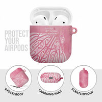 Breast Cancer Awareness Maori AirPods Case Kia Kaha Kia Maia Kia Manawanui - Polynesian Pride