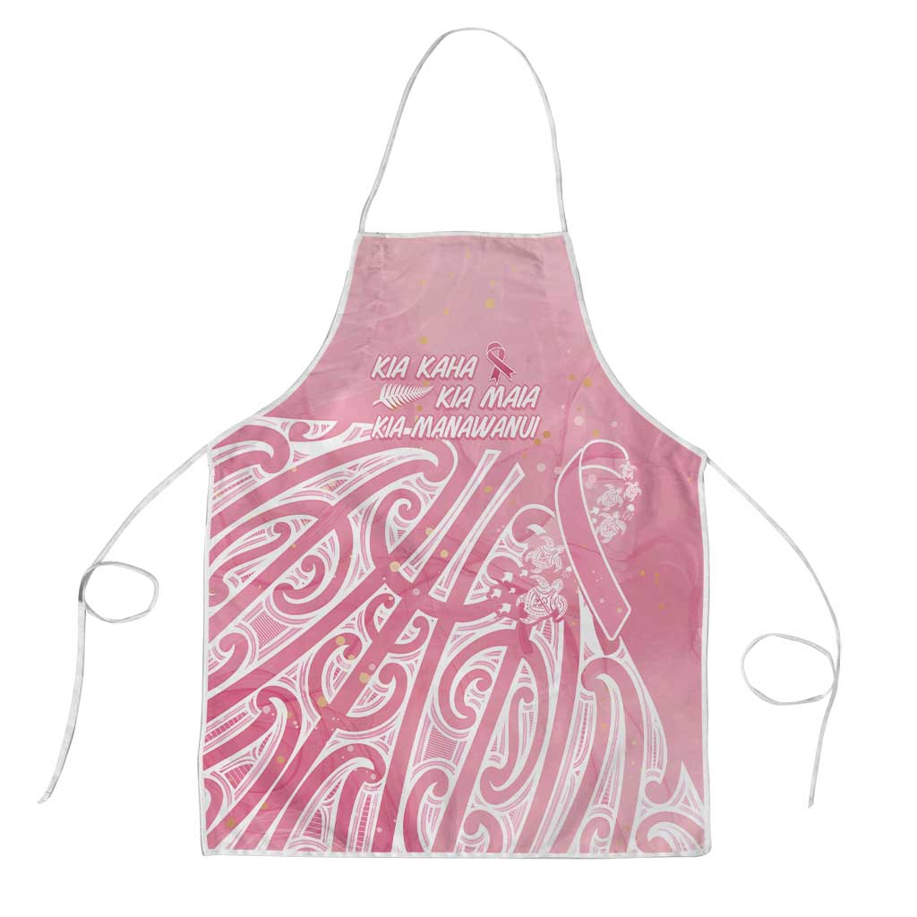 Breast Cancer Awareness Maori Apron Kia Kaha Kia Maia Kia Manawanui - Polynesian Pride