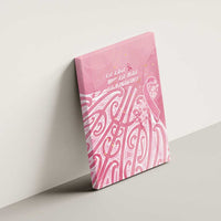 Breast Cancer Awareness Maori Canvas Wall Art Kia Kaha Kia Maia Kia Manawanui - Polynesian Pride