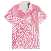 Breast Cancer Awareness Maori Family Matching Summer Maxi Dress and Hawaiian Shirt Kia Kaha Kia Maia Kia Manawanui - Polynesian Pride