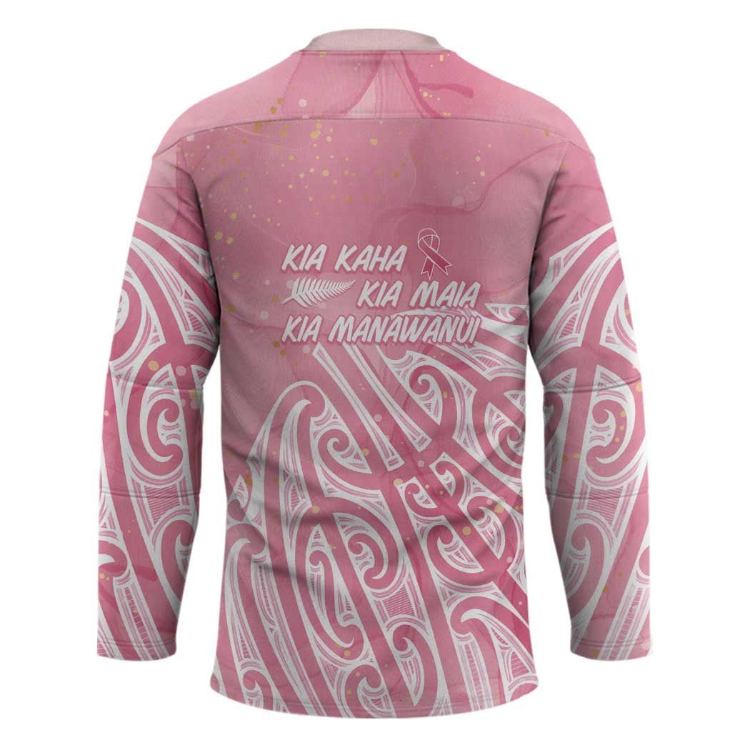 Breast Cancer Awareness Maori Hockey Jersey Kia Kaha Kia Maia Kia Manawanui - Polynesian Pride