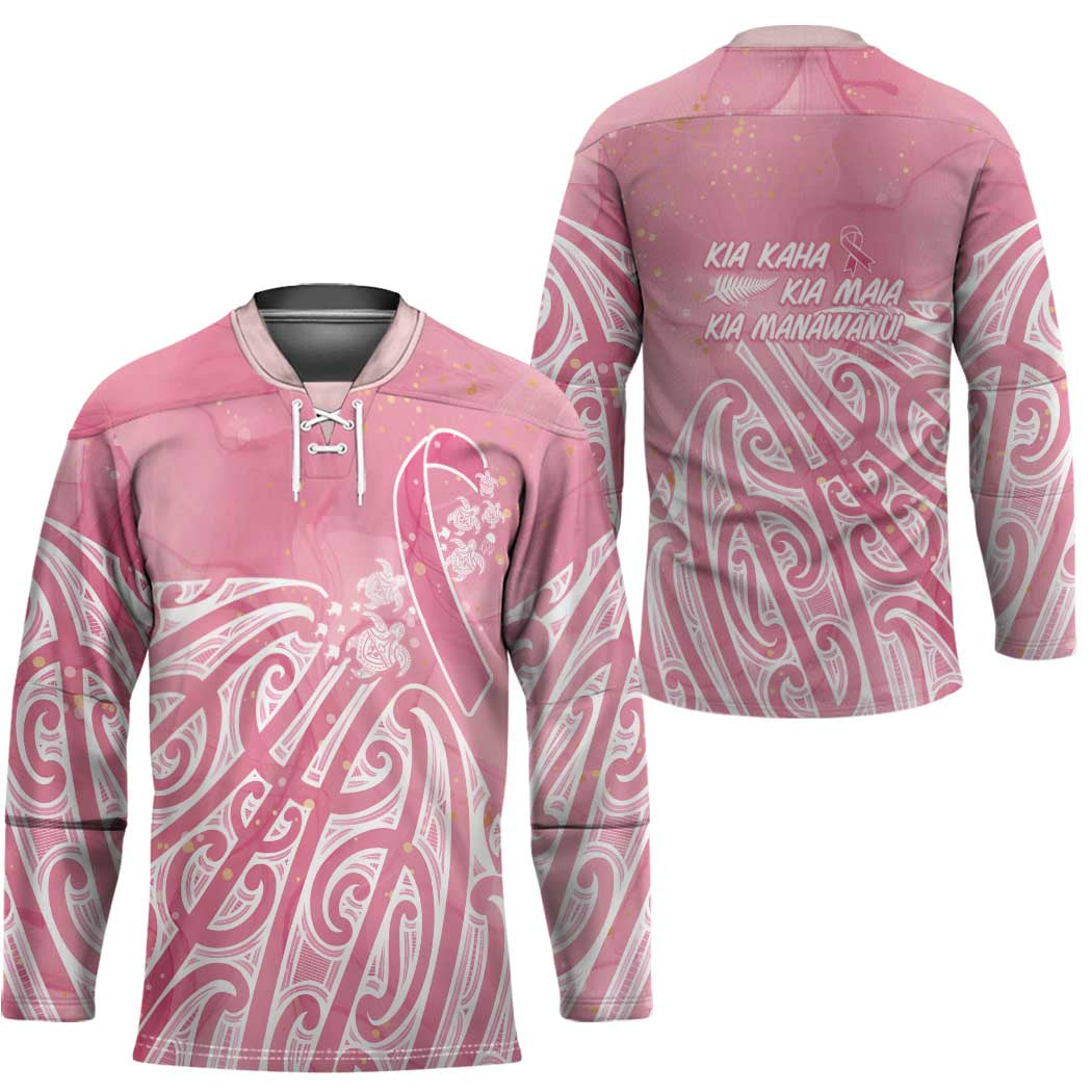 Breast Cancer Awareness Maori Hockey Jersey Kia Kaha Kia Maia Kia Manawanui - Polynesian Pride