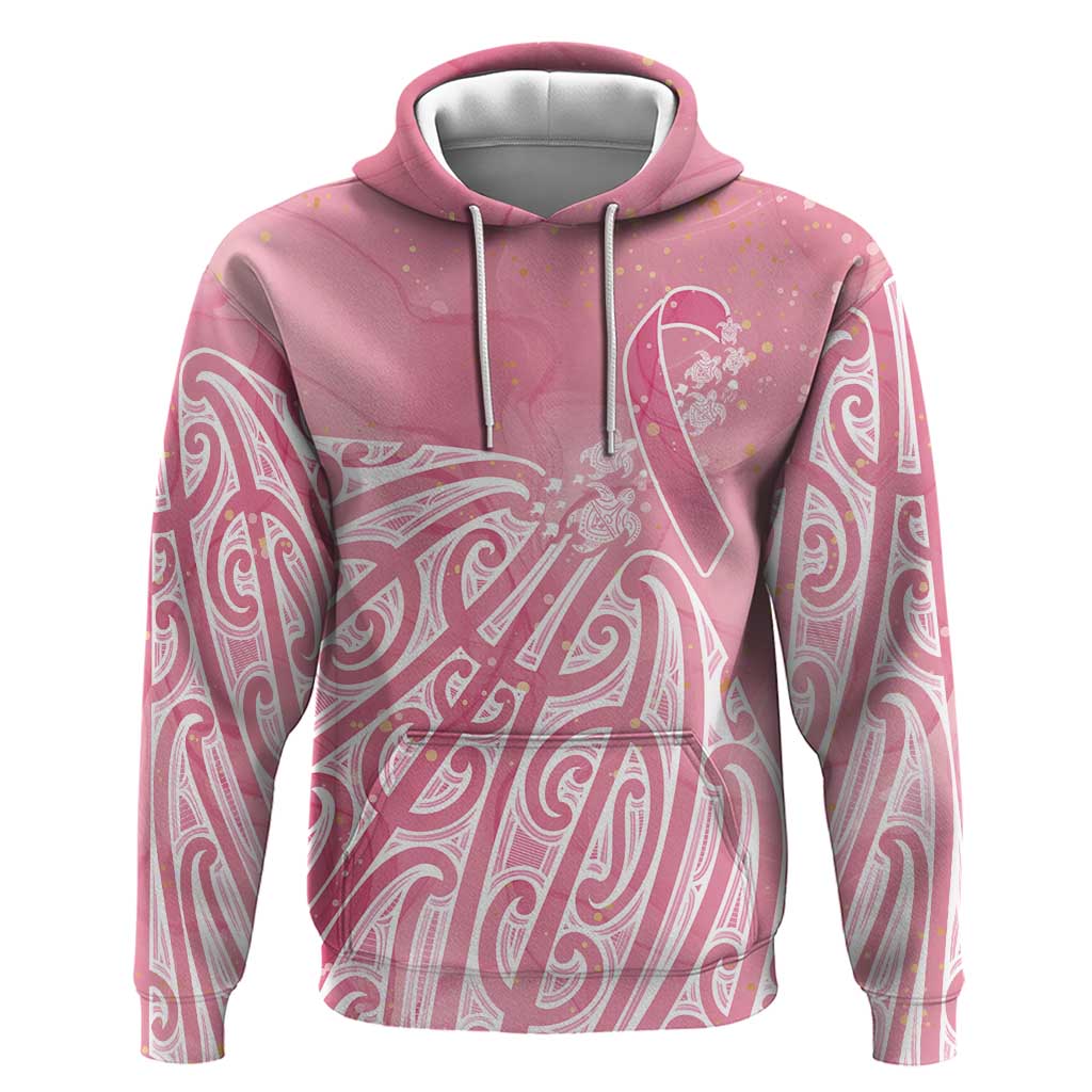 Breast Cancer Awareness Maori Hoodie Kia Kaha Kia Maia Kia Manawanui - Polynesian Pride