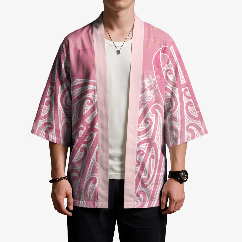 Breast Cancer Awareness Maori Kimono Kia Kaha Kia Maia Kia Manawanui - Polynesian Pride