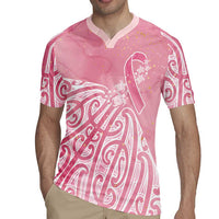Breast Cancer Awareness Maori Rugby Jersey Kia Kaha Kia Maia Kia Manawanui - Polynesian Pride