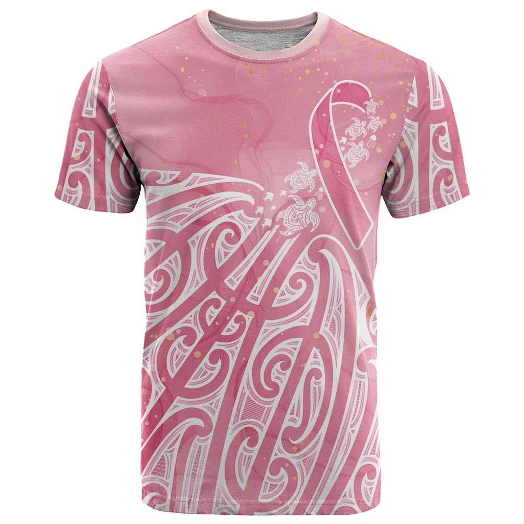 Breast Cancer Awareness Maori T Shirt Kia Kaha Kia Maia Kia Manawanui LT7 Pink - Polynesian Pride