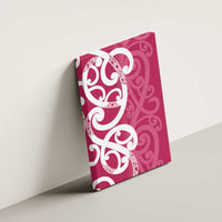Breast Cancer Awareness Maori Canvas Wall Art Koru Kowhaiwhai - Polynesian Pride