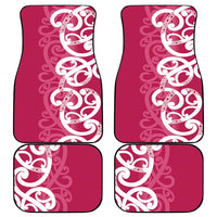 Breast Cancer Awareness Maori Car Mats Koru Kowhaiwhai - Polynesian Pride