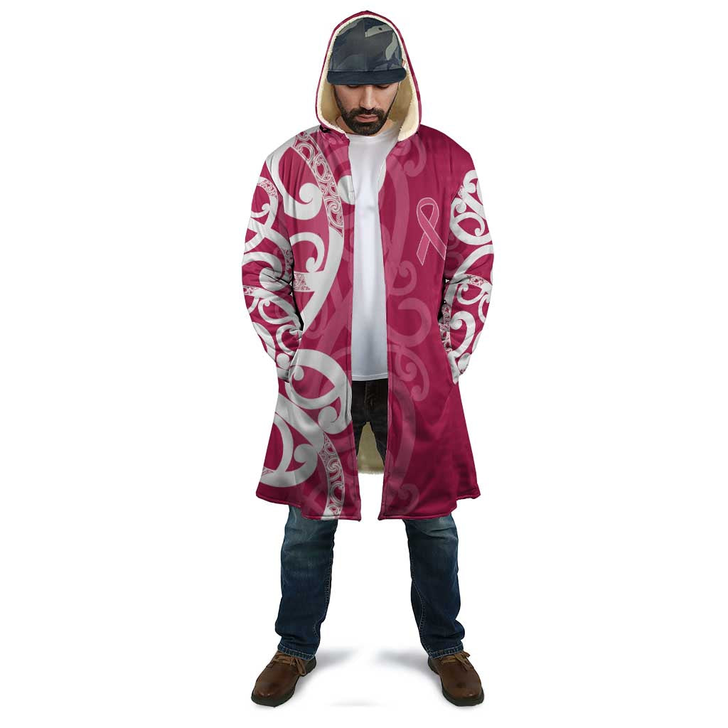 Breast Cancer Awareness Maori Cloak Koru Kowhaiwhai - Polynesian Pride