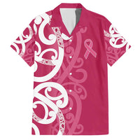 Breast Cancer Awareness Maori Hawaiian Shirt Koru Kowhaiwhai - Polynesian Pride
