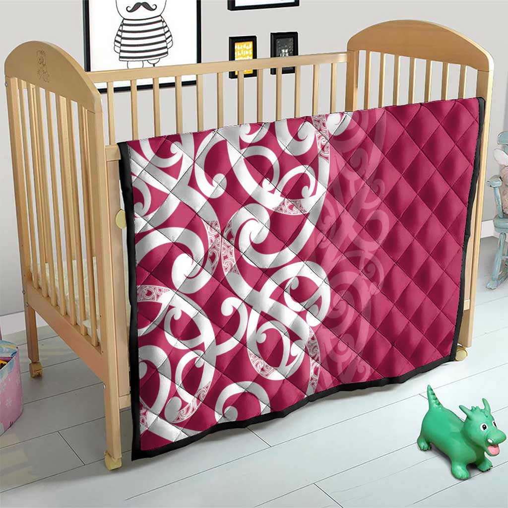 Breast Cancer Awareness Maori Quilt Koru Kowhaiwhai - Polynesian Pride