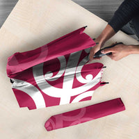 Breast Cancer Awareness Maori Umbrella Koru Kowhaiwhai - Polynesian Pride