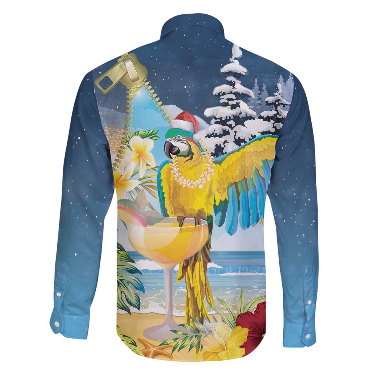 Funny Tropical Christmas Family Matching Off The Shoulder Long Sleeve Dress and Hawaiian Shirt Tis The Season To Get Tipsy