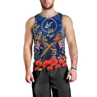 Anzac Men Tank Top Ausralia Aboriginal Mix New Zealand Slouch Hats LT7 - Polynesian Pride