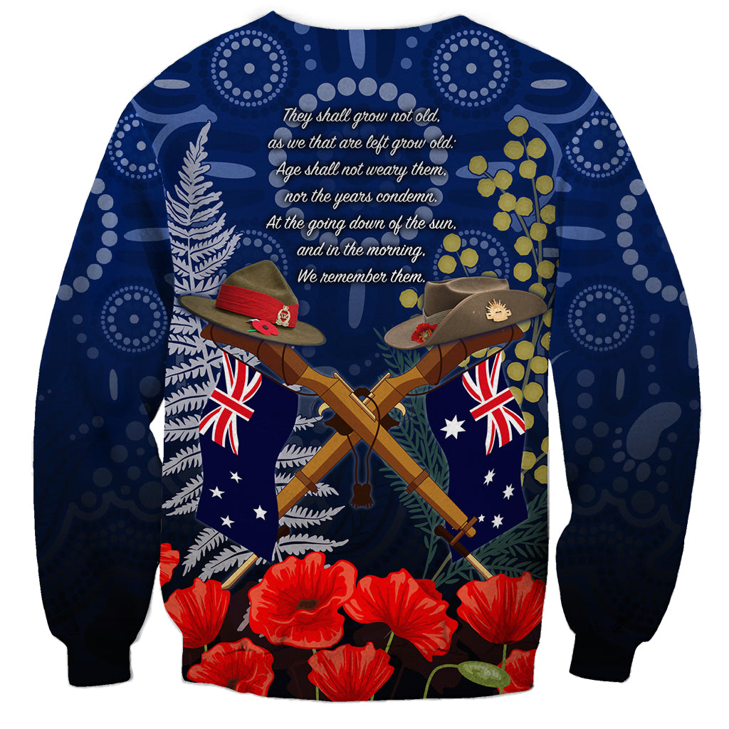 Anzac Sweatshirt Ausralia Aboriginal Mix New Zealand Slouch Hats LT7 - Polynesian Pride