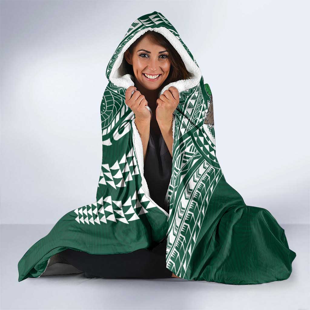 Hawaii Rainbow Warriors Personalized Hooded Blanket Kakau Ikaika Laau Pama LT7 - Polynesian Pride