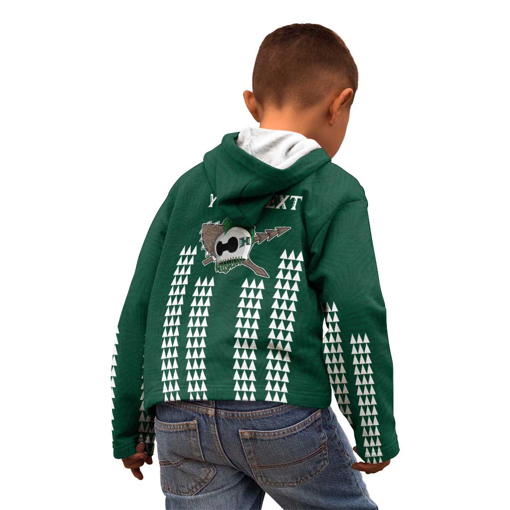Hawaii Rainbow Warriors Personalized Kid Hoodie Kakau Ikaika Laau Pama LT7 - Polynesian Pride