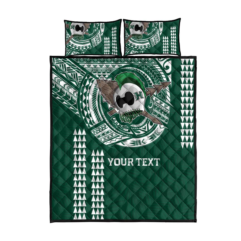 Hawaii Rainbow Warriors Personalized Quilt Bed Set Kakau Ikakai Laau Pama