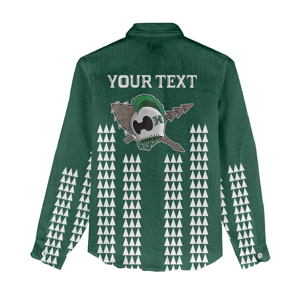 Hawaii Rainbow Warriors Personalized Women Casual Shirt Kakau Ikakai Laau Pama