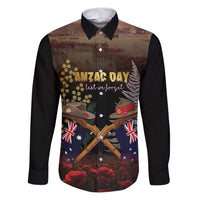 Australia - New Zealand ANZAC Family Matching Puletasi and Hawaiian Shirt Gallipoli ANZAC Cove Landing