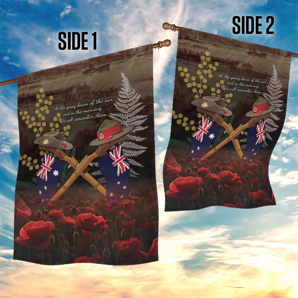 Australia - New Zealand ANZAC Garden Flag Gallipoli ANZAC Cove Landing