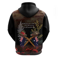 Australia - New Zealand ANZAC Zip Hoodie Gallipoli ANZAC Cove Landing