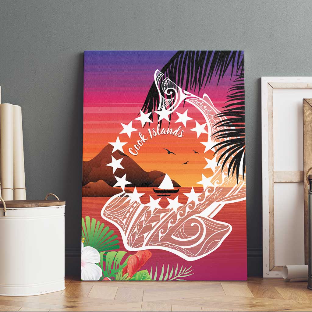 Kia Orana Cook Islands Canvas Wall Art Sunset Dream