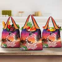Kia Orana Cook Islands Grocery Bag Sunset Dream