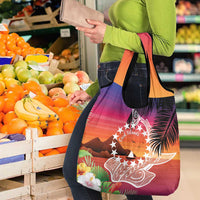 Kia Orana Cook Islands Grocery Bag Sunset Dream