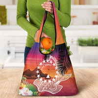 Kia Orana Cook Islands Grocery Bag Sunset Dream