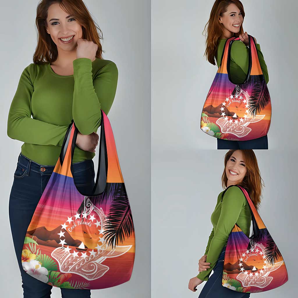 Kia Orana Cook Islands Grocery Bag Sunset Dream