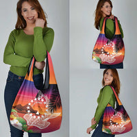 Kia Orana Cook Islands Grocery Bag Sunset Dream