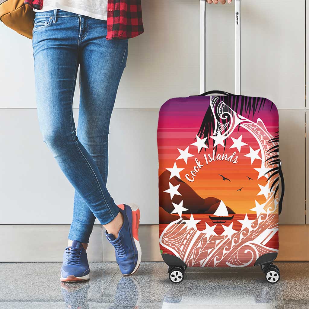 Kia Orana Cook Islands Luggage Cover Sunset Dream