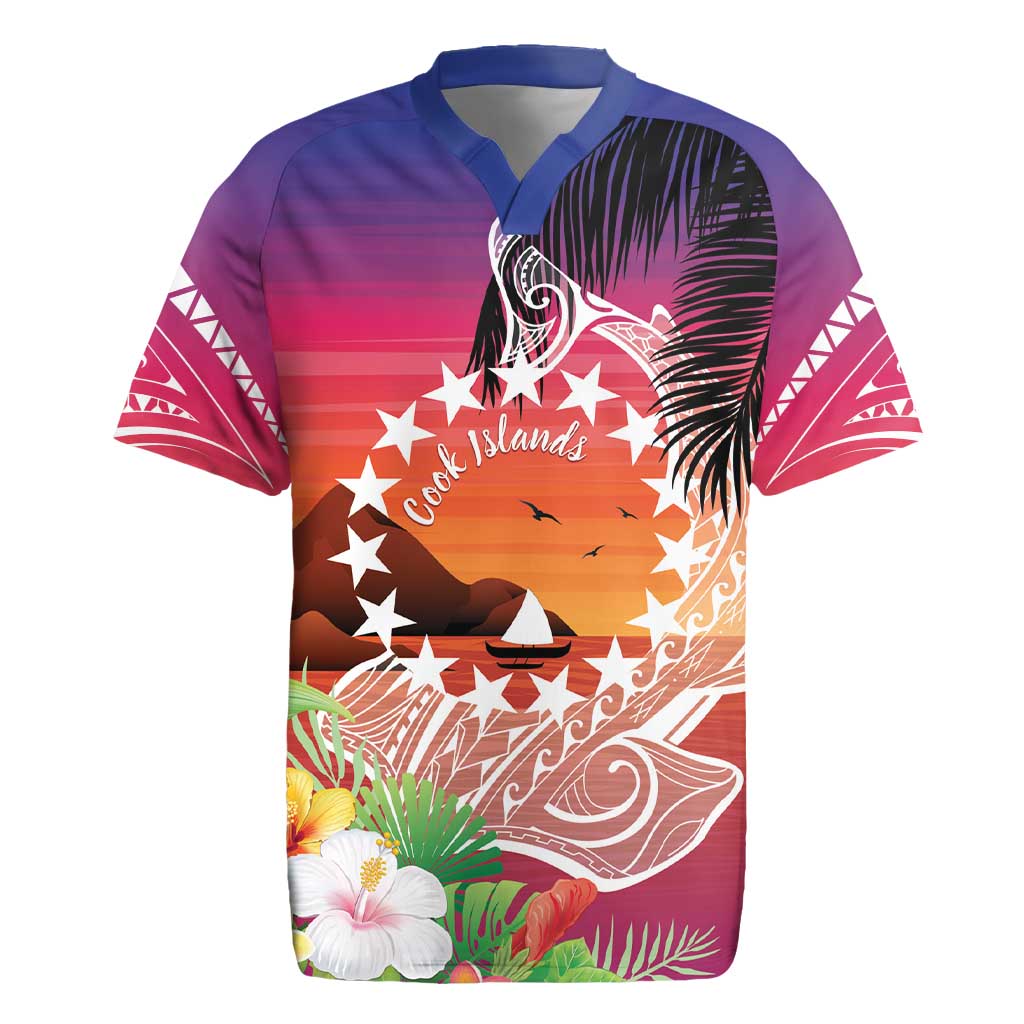 Kia Orana Cook Islands Rugby Jersey Sunset Dream
