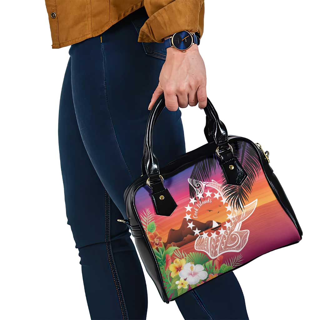 Kia Orana Cook Islands Shoulder Handbag Sunset Dream