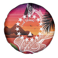 Kia Orana Cook Islands Spare Tire Cover Sunset Dream
