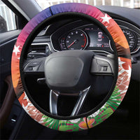 Kia Orana Cook Islands Steering Wheel Cover Sunset Dream