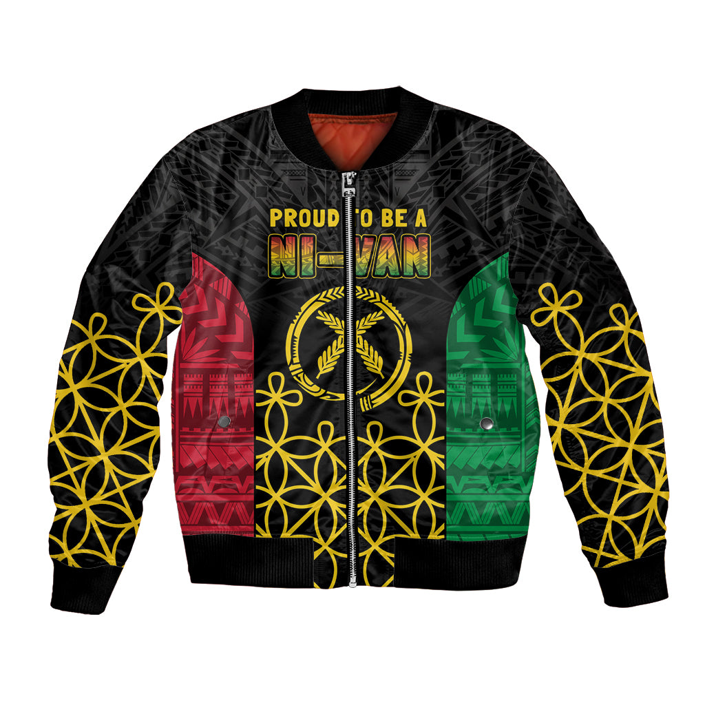 Vanuatu Indipendens Dei Bomber Jacket Tribal Sand Drawing