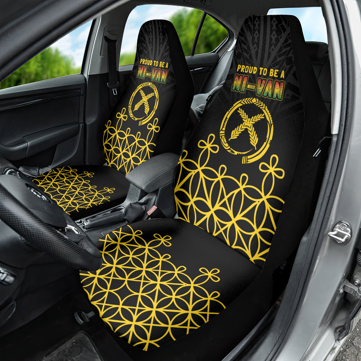 Vanuatu Indipendens Dei Car Seat Cover Tribal Sand Drawing