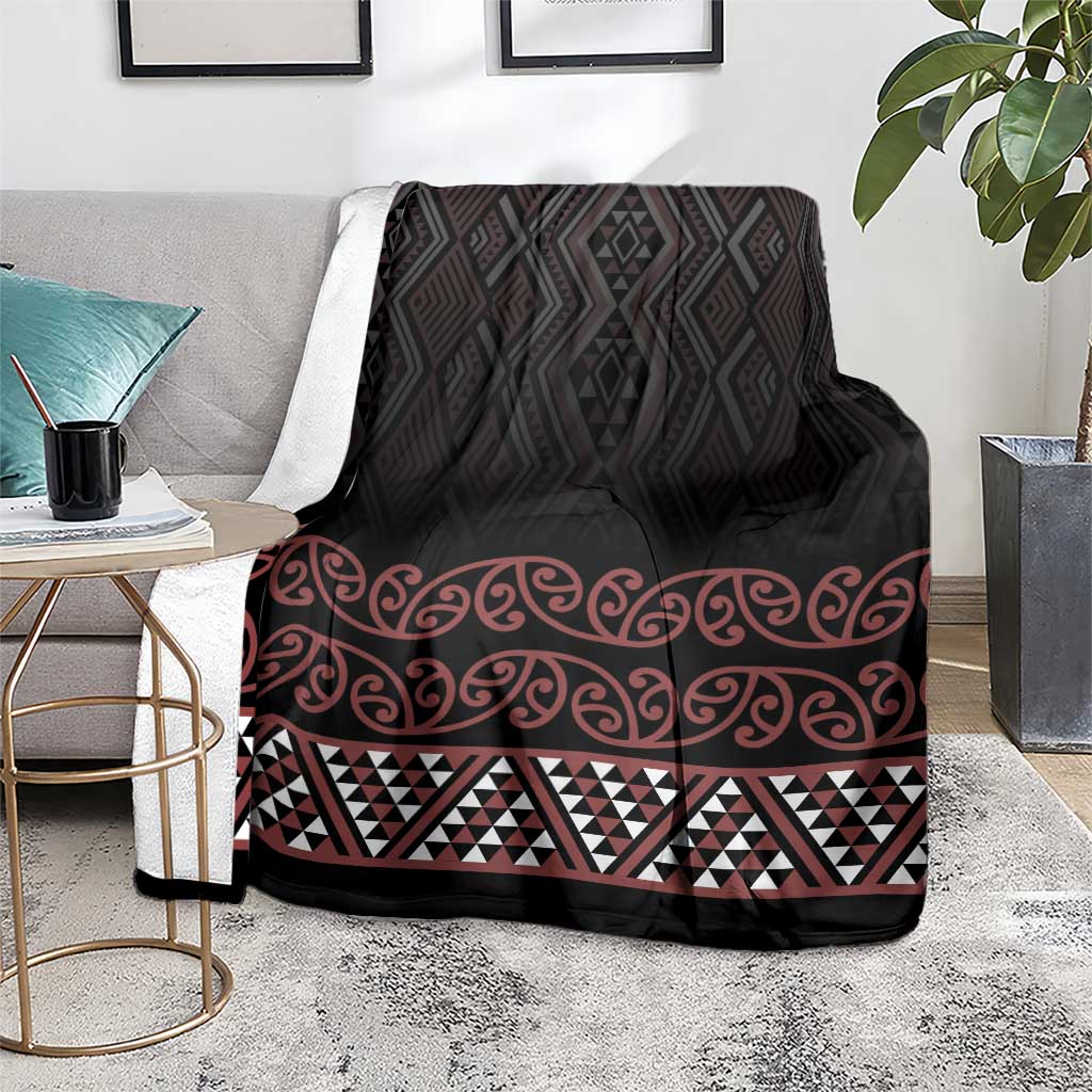 Maori Taniko Patterns Blanket Brown Niho Taniwha Mix Paatiki Motifs