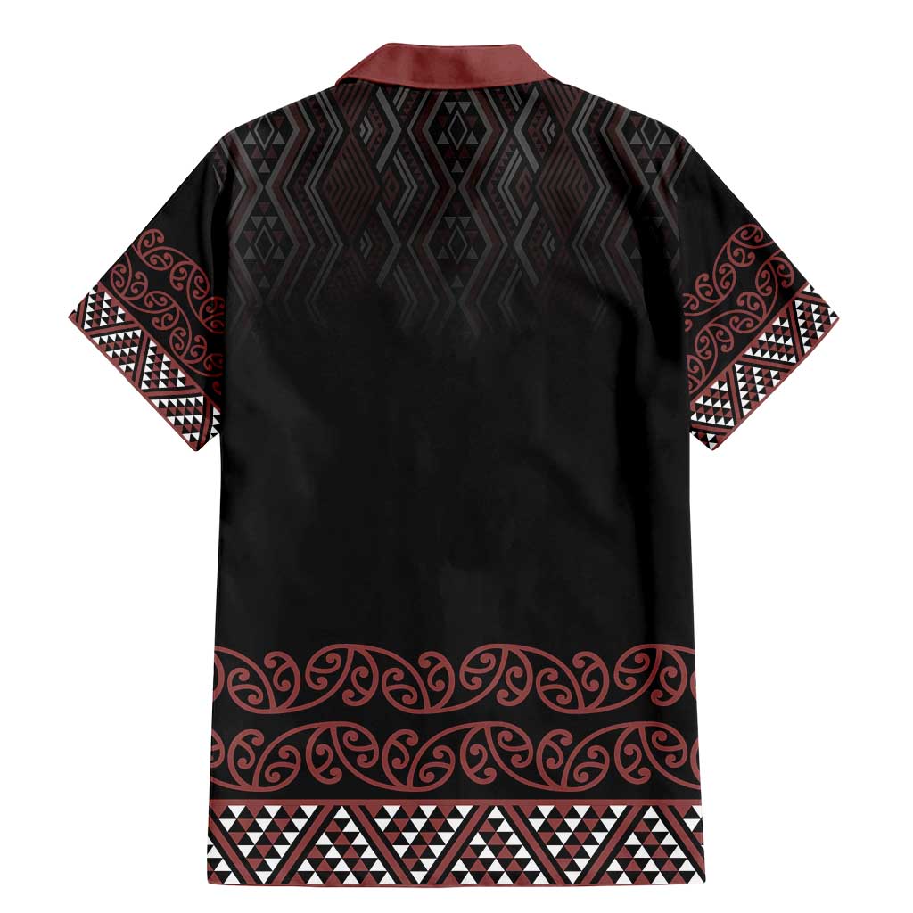 Maori Taniko Patterns Family Matching Mermaid Dress and Hawaiian Shirt Brown Niho Taniwha Mix Paatiki Motifs