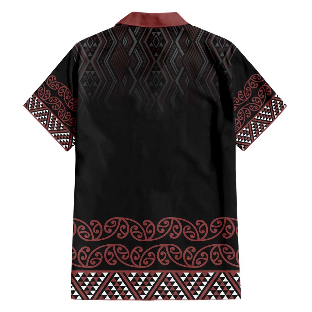 Maori Taniko Patterns Family Matching Short Sleeve Bodycon Dress and Hawaiian Shirt Brown Niho Taniwha Mix Paatiki Motifs